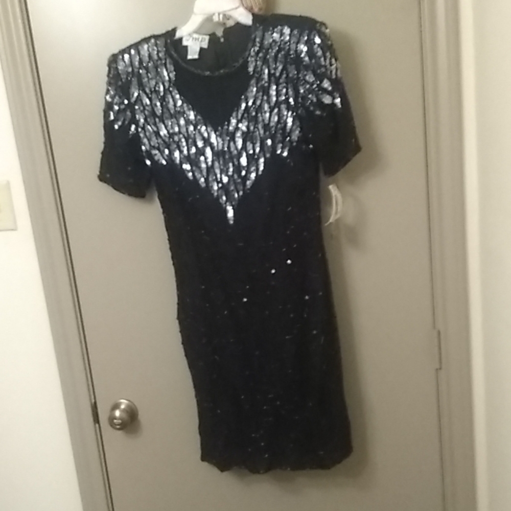 Black & silver Baggett dress